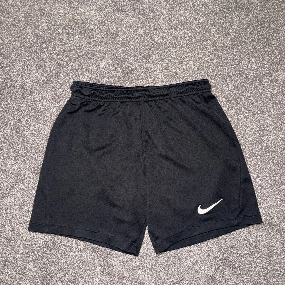Nike Youth Black & White Athletic Dri-Fit Shorts - Size Small